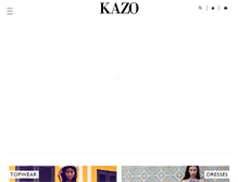 Tablet Screenshot of kazo.com